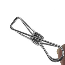 China Hight Quality Hollow Out Binder Clips Stainless Steel Metal Paper Clip Clothes Pegs